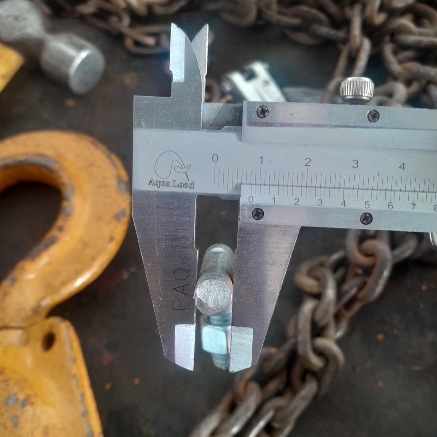 Inspeção com paquimetro