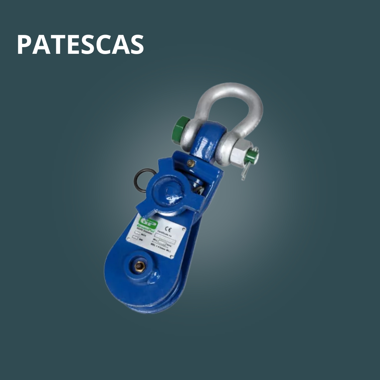 Patescas Patesca tipo 601S com manilha Green Pin®
