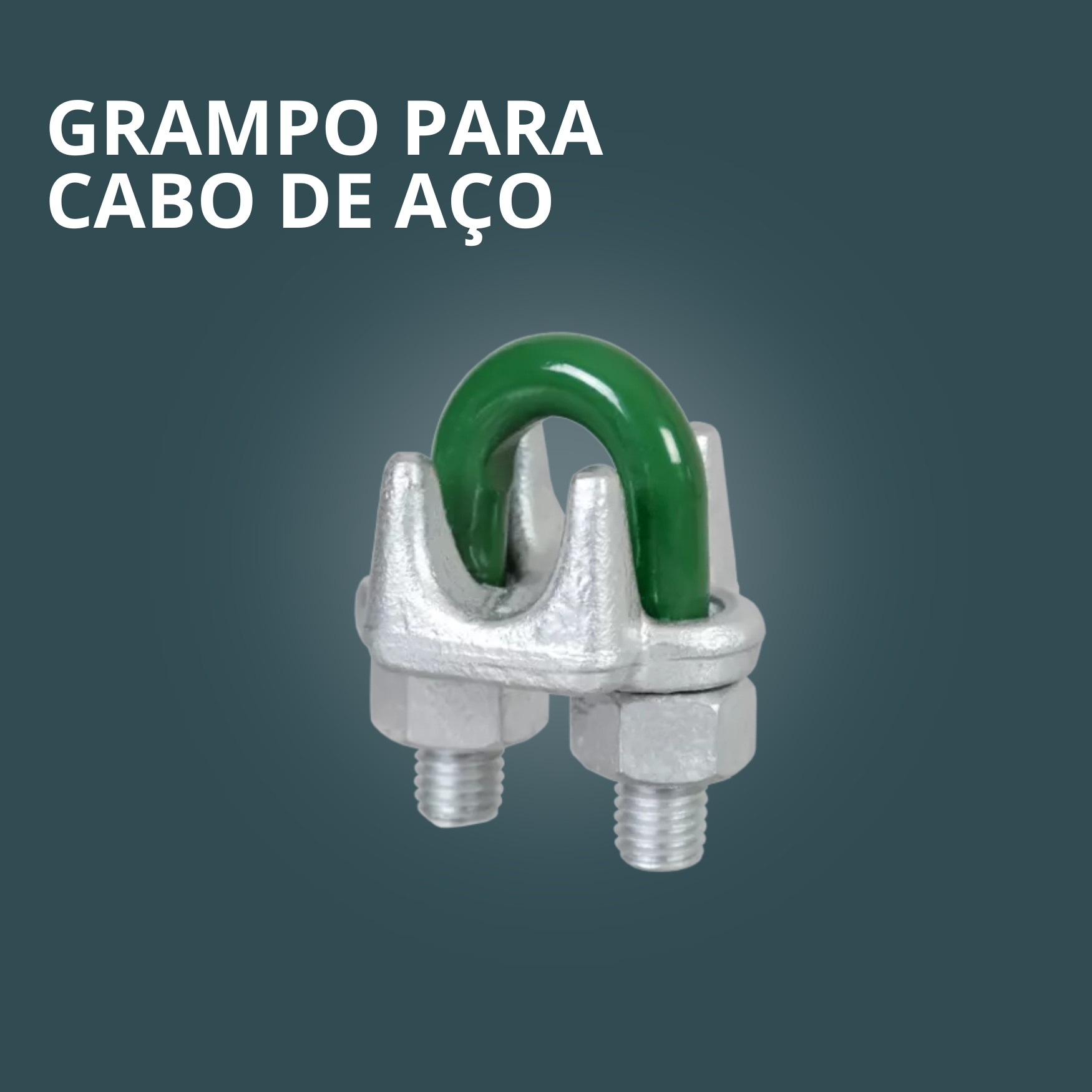grampo para cabo de aço patesca 418 com manilha