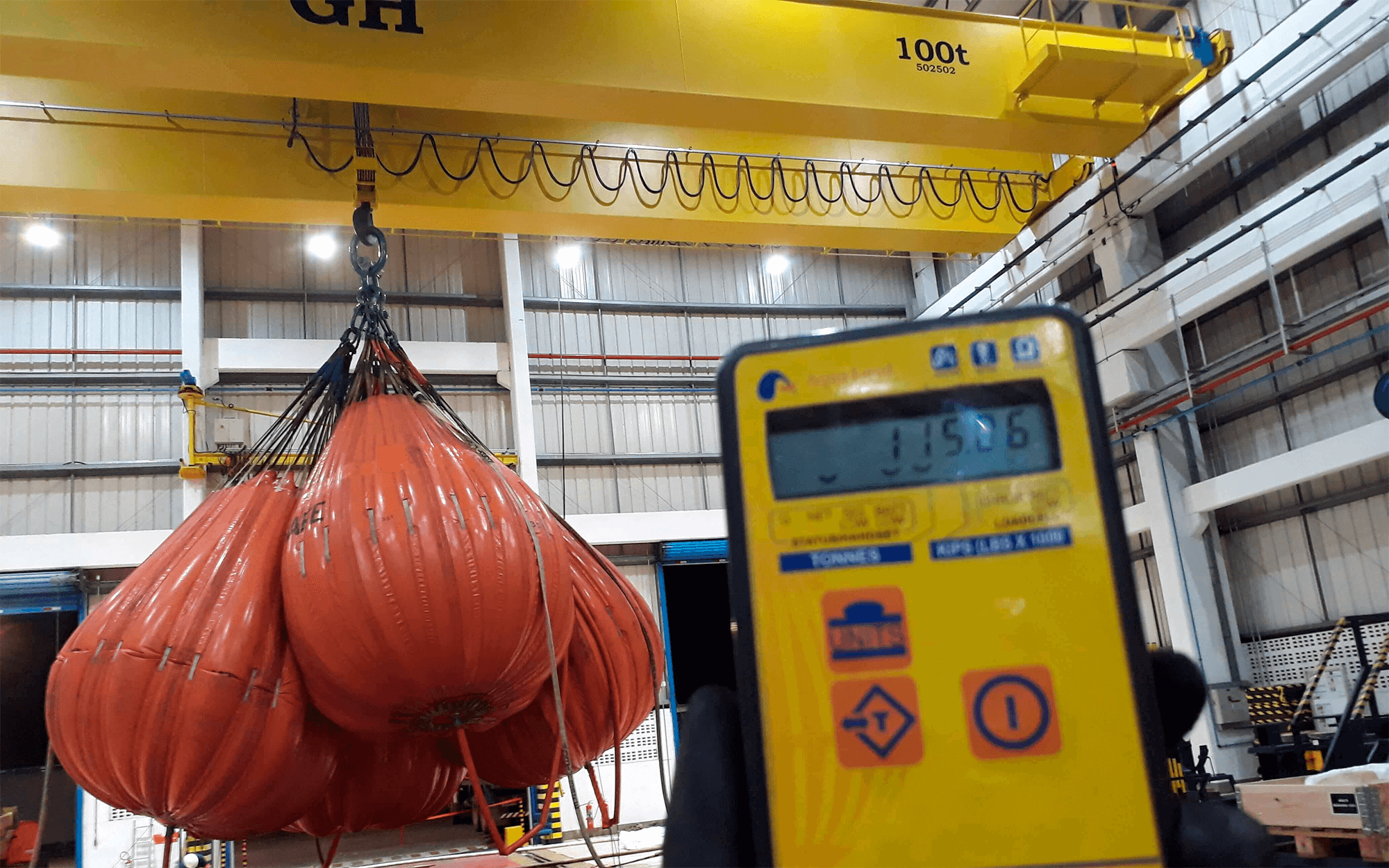 overhead crane load test